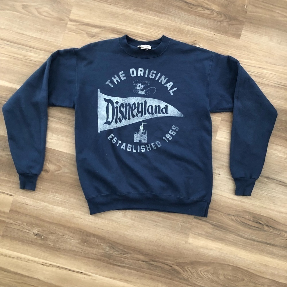 Blue Disney vintage Mikey Mouse graphic sweater size small